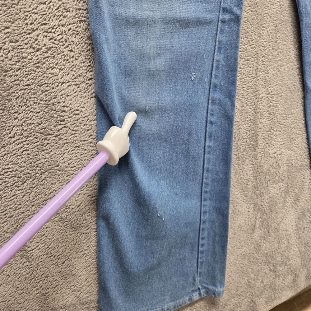 Vintage Wrangler Jeans Mens 34X31 Blue Slim Bootcut Mid Rise Faded Western Denim